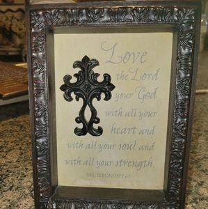 Scripture wood frame decor